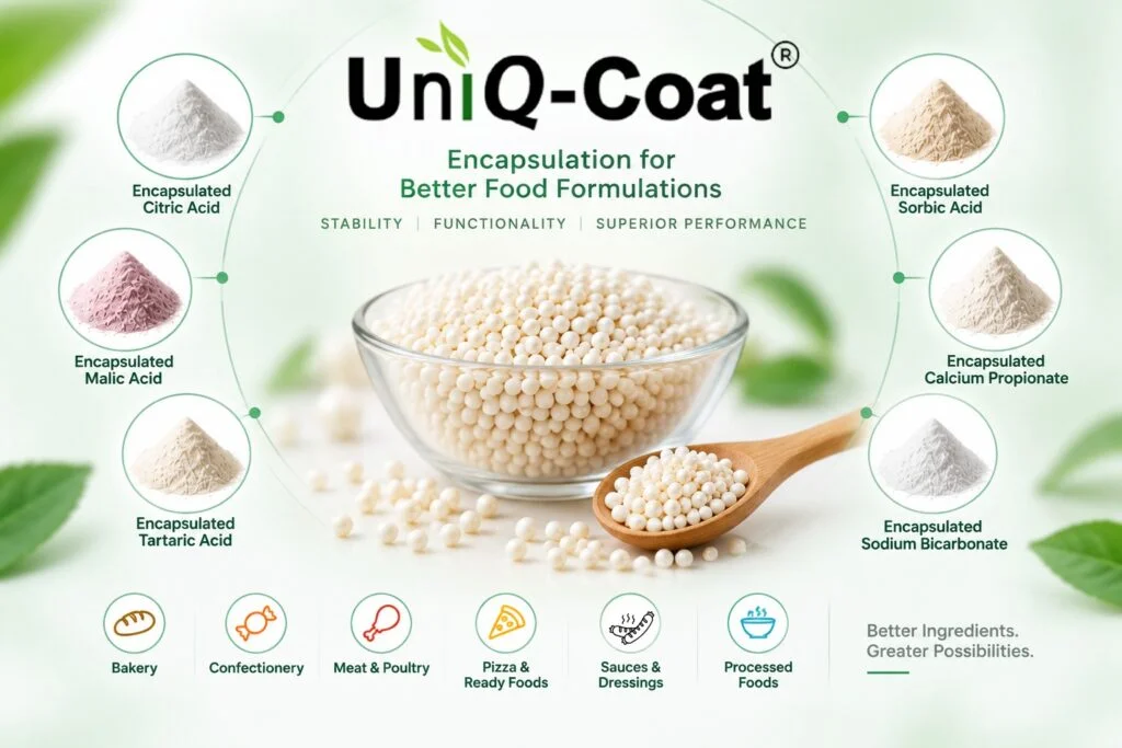 UniQ-Coat encapsulated minerals and active ingredients